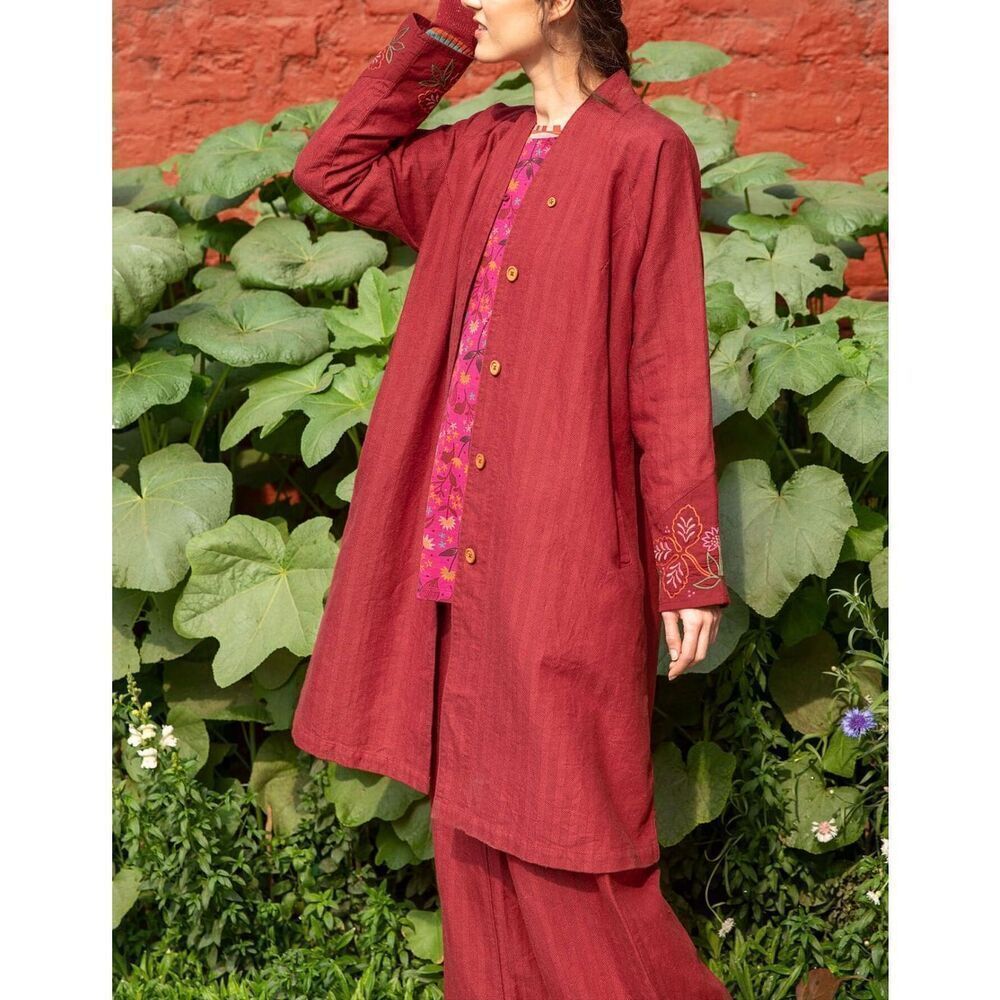 Gudrun Sjoden NWT Woodland organic cotton/linen coat sz Large